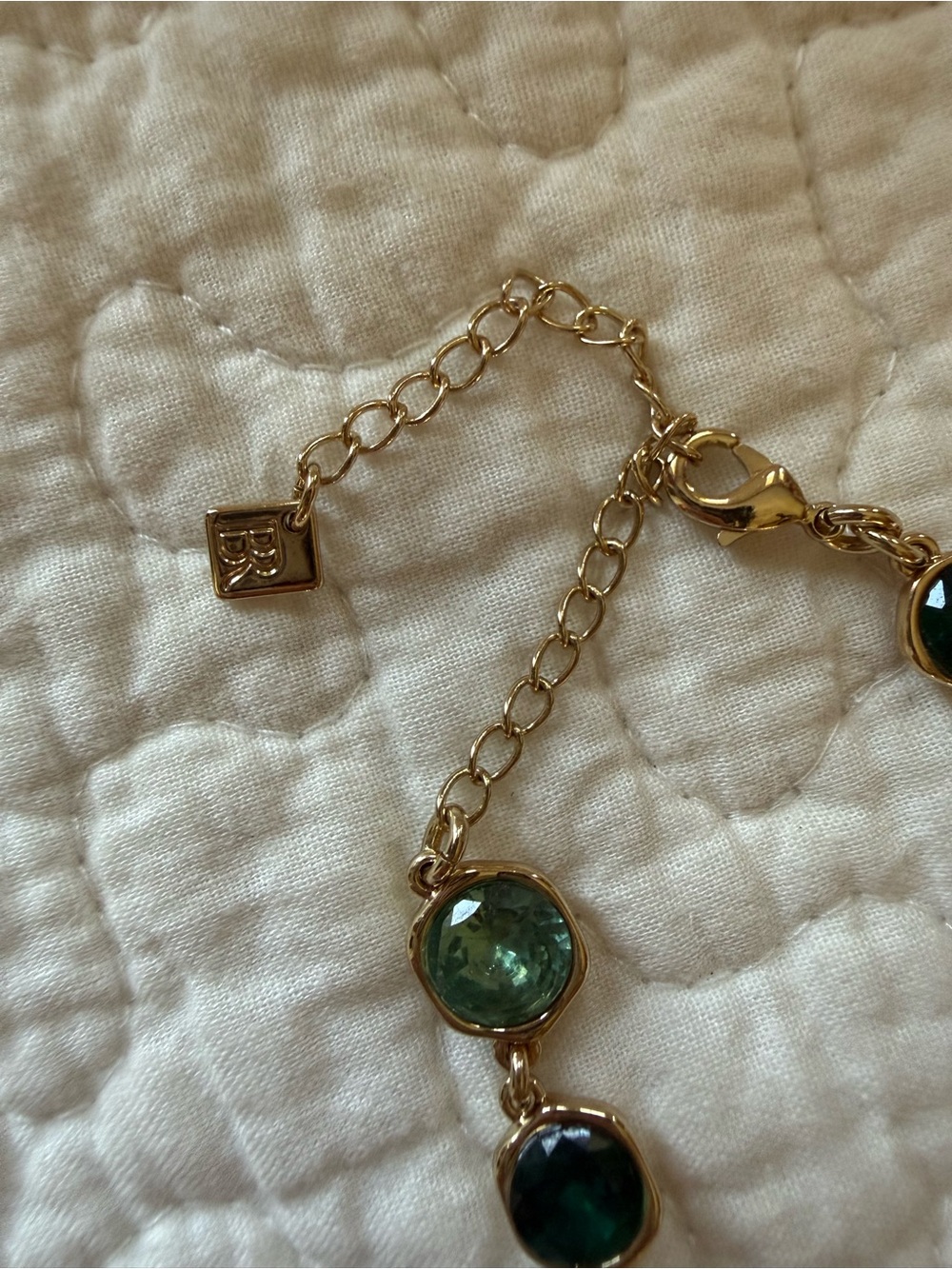 Banana Republic Green and Gold-Tone Necklace - Picture 3 of 3